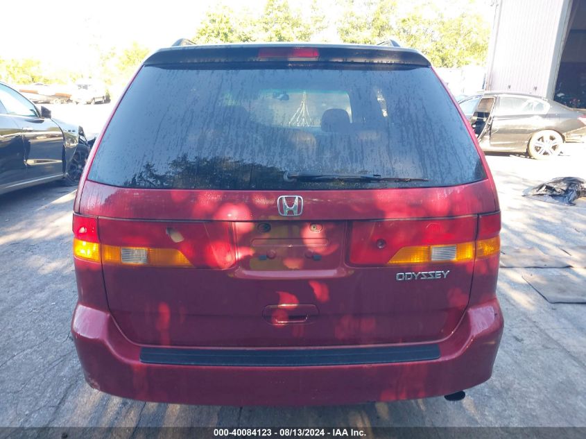 2002 Honda Odyssey Ex-L VIN: 2HKRL18962H011095 Lot: 40084123