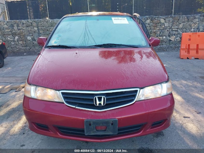 2002 Honda Odyssey Ex-L VIN: 2HKRL18962H011095 Lot: 40084123