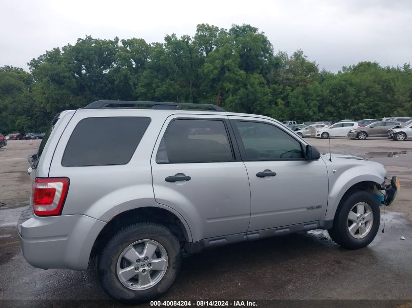 2008 Ford Escape Xlt VIN: 1FMCU03128KB08296 Lot: 40084204