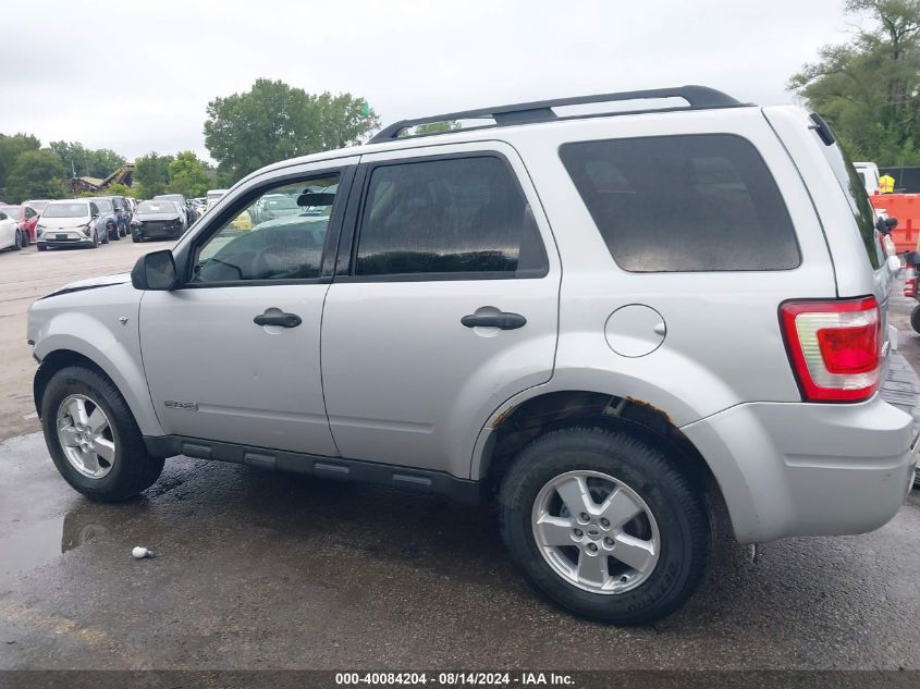 2008 Ford Escape Xlt VIN: 1FMCU03128KB08296 Lot: 40084204