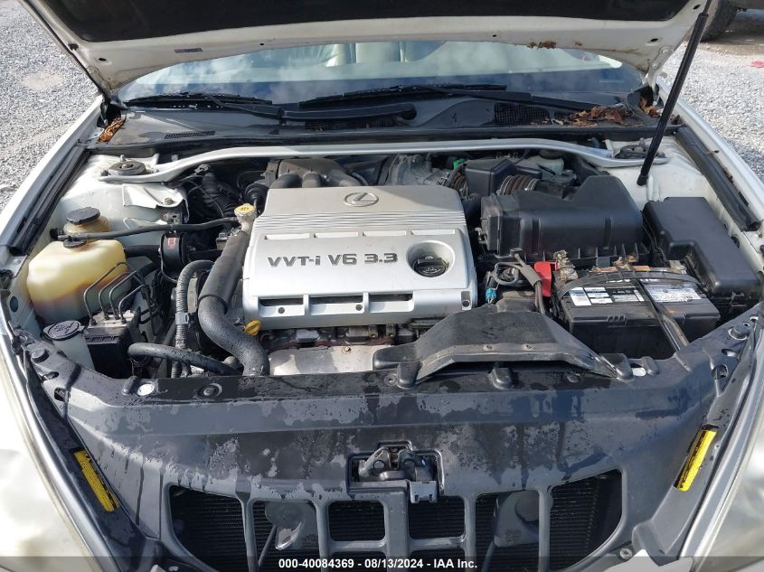 2004 Lexus Es 330 VIN: JTHBA30G945055302 Lot: 40084369