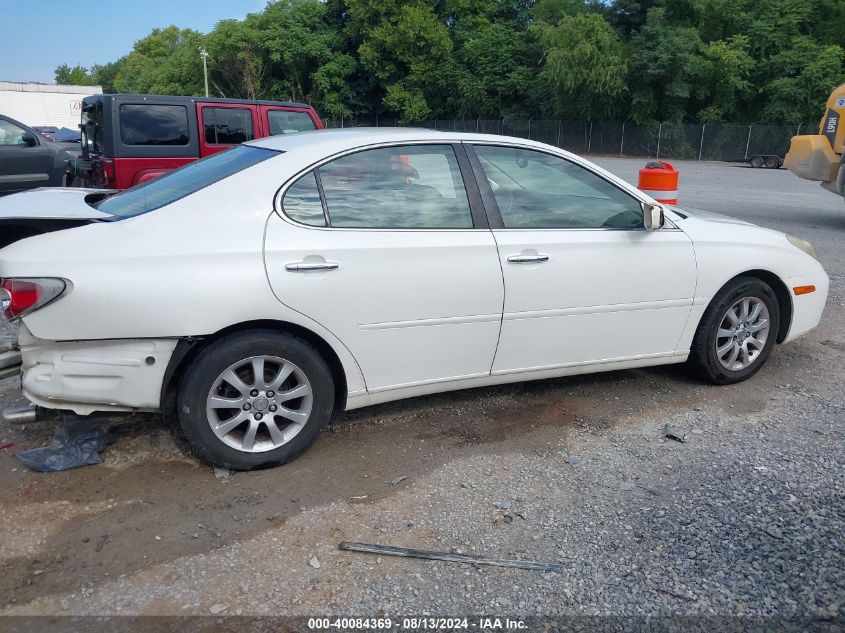 2004 Lexus Es 330 VIN: JTHBA30G945055302 Lot: 40084369