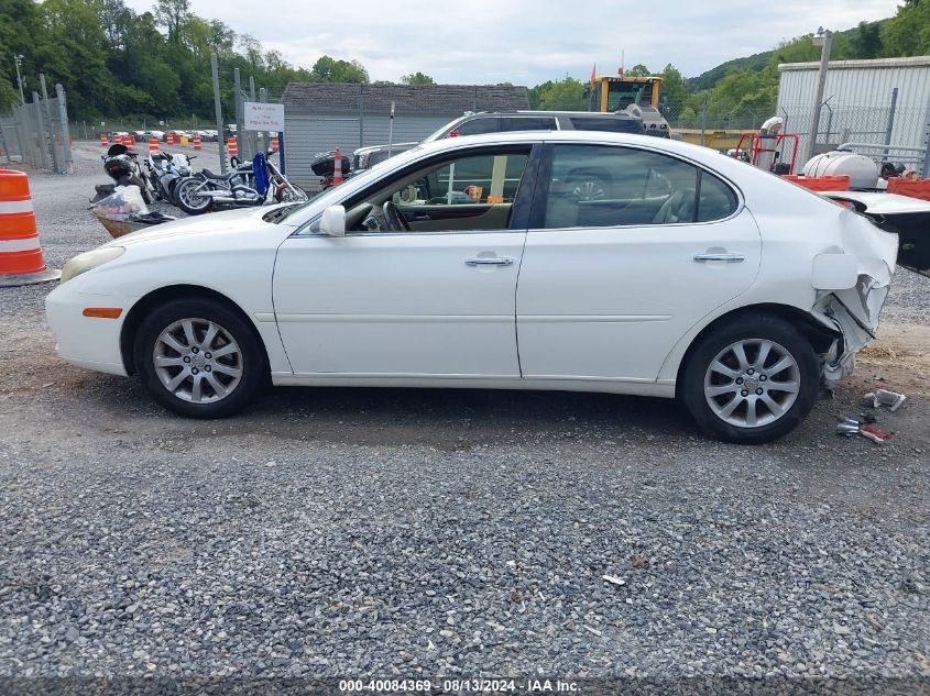 2004 Lexus Es 330 VIN: JTHBA30G945055302 Lot: 40084369