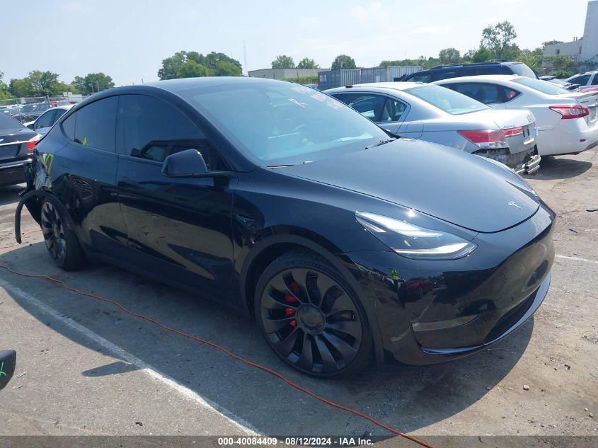 2023 Tesla Model Y Awd/Performance Dual Motor All-Wheel Drive VIN: 7SAYGDEF3PF808960 Lot: 40084409