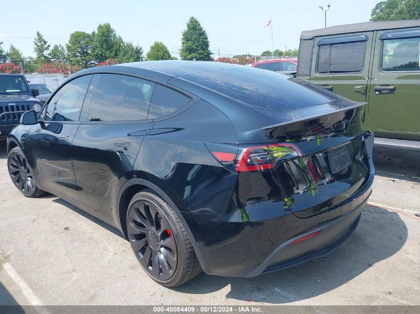 2023 Tesla Model Y Awd/Performance Dual Motor All-Wheel Drive VIN: 7SAYGDEF3PF808960 Lot: 40084409