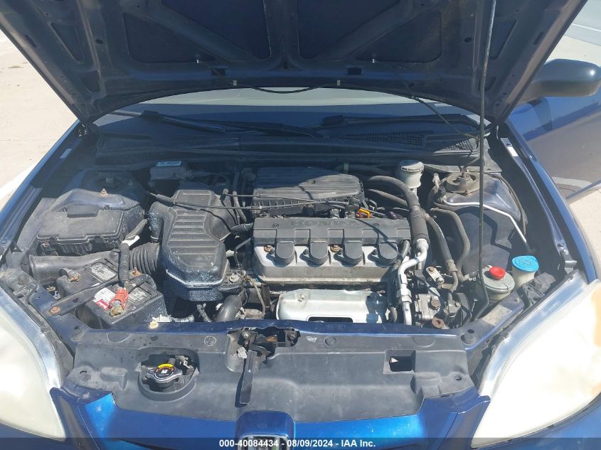 2003 Honda Civic Lx VIN: 1HGEM22553L051710 Lot: 40084434