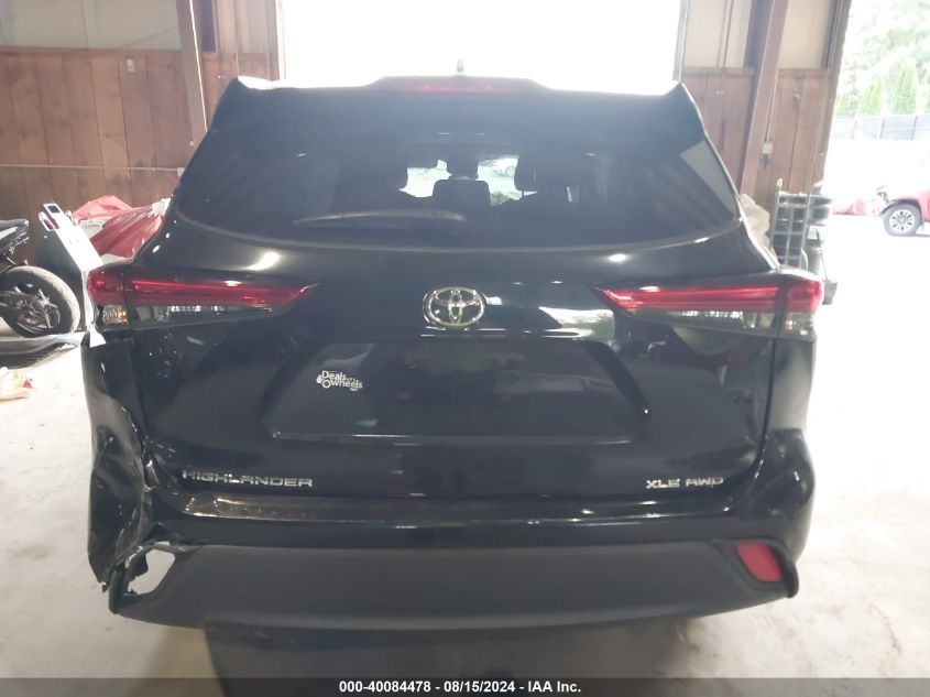 2022 Toyota Highlander Xle VIN: 5TDGZRBH9NS236064 Lot: 40084478