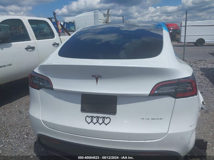 2023 Tesla Model Y Awd/Long Range Dual Motor All-Wheel Drive VIN: 7SAYGDEE8PF797316 Lot: 40084523