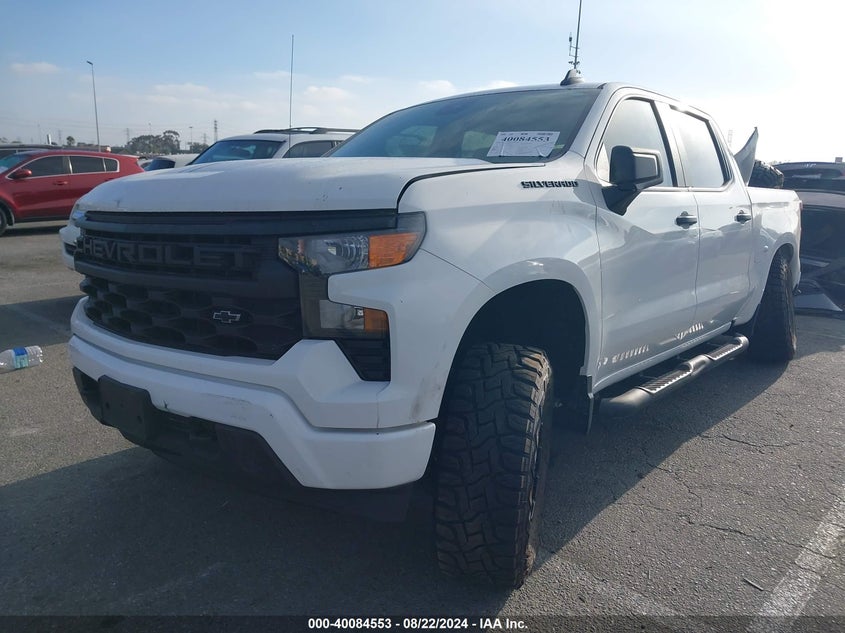 VIN 1GCPDBEK8NZ533256 2022 CHEVROLET SILVERADO 1500 4WD  SHORT BED CUSTOM