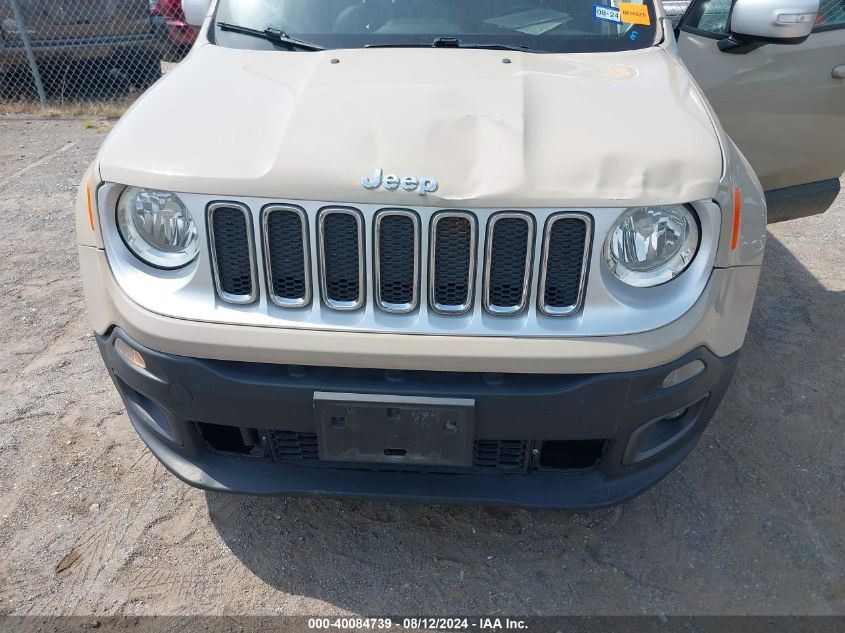 2016 Jeep Renegade Limited VIN: ZACCJADT0GPD14465 Lot: 40084739