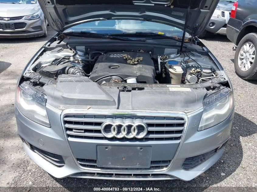 2010 Audi A4 2.0T Premium VIN: WAUFFAFL3AN058959 Lot: 40084783