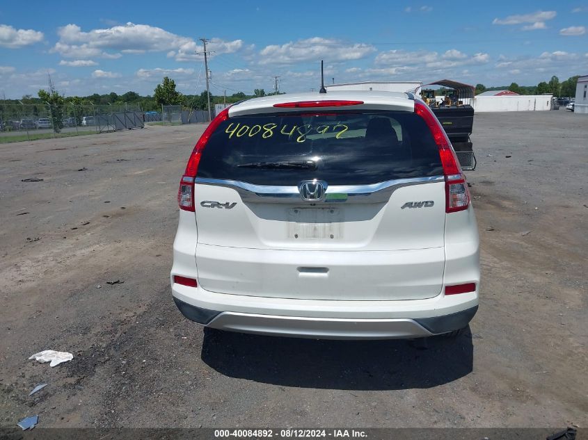 2016 Honda Cr-V Ex VIN: 5J6RM4H58GL123342 Lot: 40084892