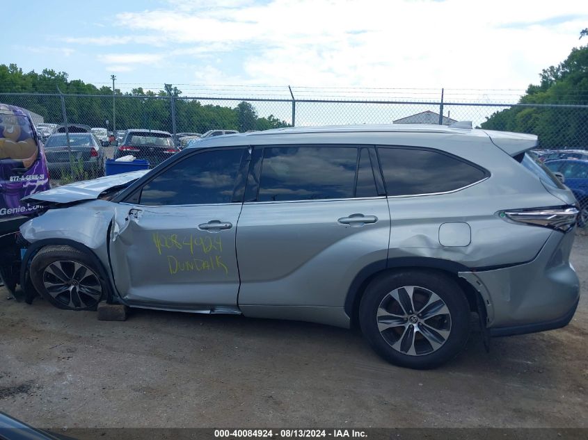 2021 Toyota Highlander Xle VIN: 5TDHZRBH0MS076286 Lot: 40084924