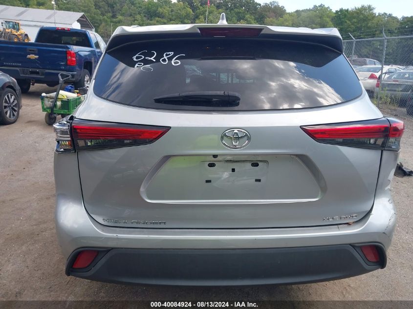 2021 Toyota Highlander Xle VIN: 5TDHZRBH0MS076286 Lot: 40084924