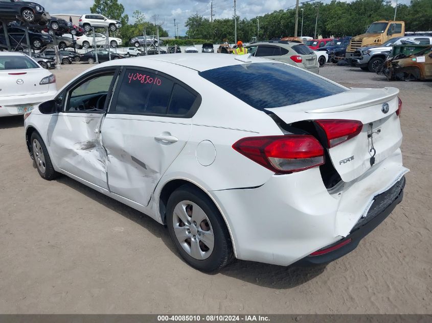 2018 Kia Forte Lx VIN: 3KPFL4A70JE212586 Lot: 40085010