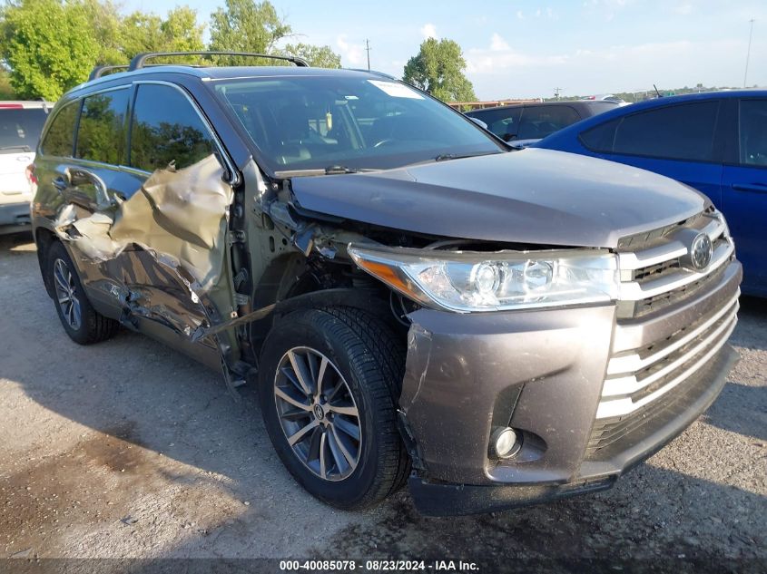 2019 Toyota Highlander Xle VIN: 5TDJZRFH3KS578900 Lot: 40085078