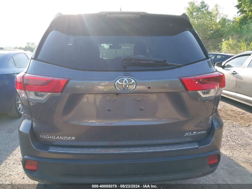 2019 TOYOTA HIGHLANDER XLE - 5TDJZRFH3KS578900