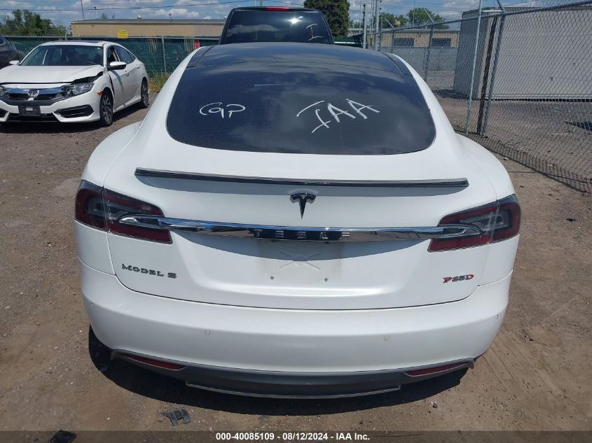 2016 Tesla Model S VIN: 5YJSA1E47GF122597 Lot: 40085109