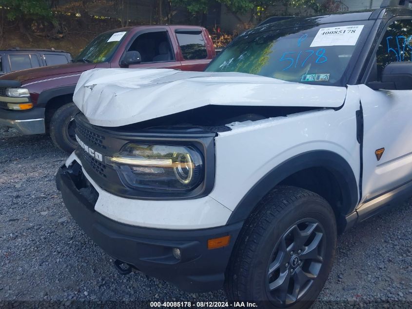 2021 Ford Bronco Sport Badlands VIN: 3FMCR9D9XMRB26447 Lot: 40085178