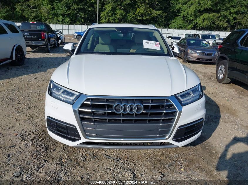 2018 Audi Q5 2.0T Premium VIN: WA1BNAFY0J2006801 Lot: 40085240