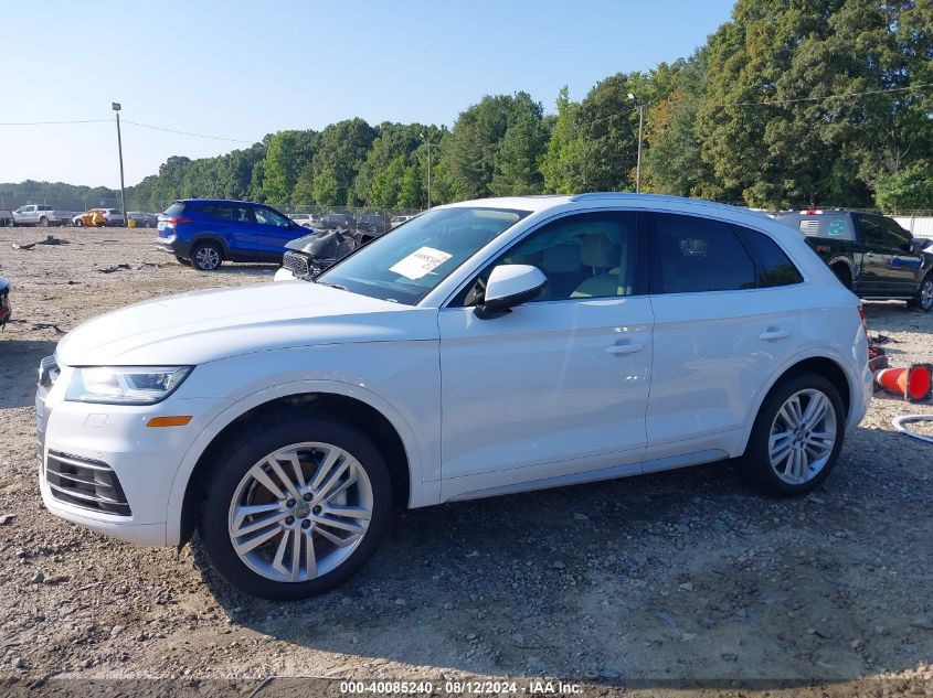 2018 Audi Q5 2.0T Premium VIN: WA1BNAFY0J2006801 Lot: 40085240