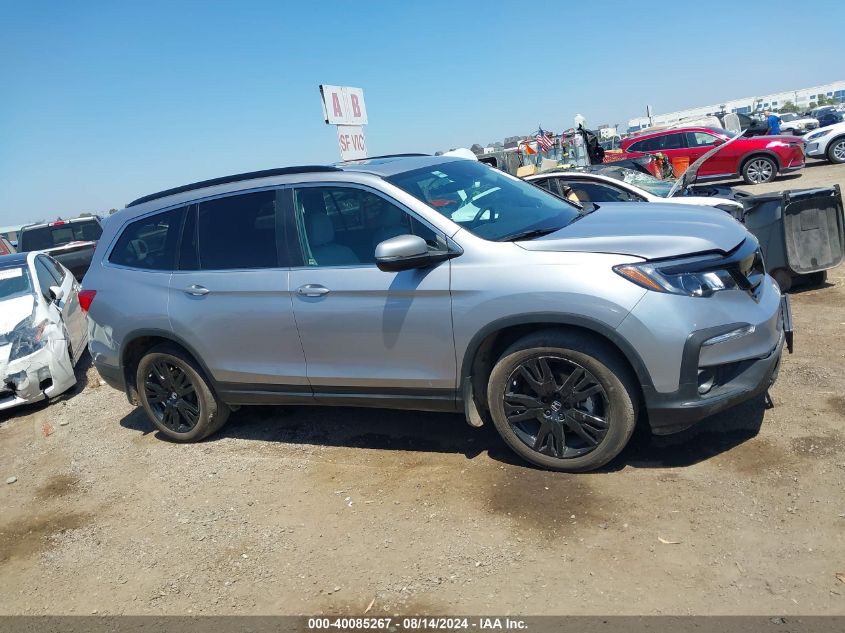 2022 Honda Pilot Se VIN: 5FNYF5H25NB005546 Lot: 40085267