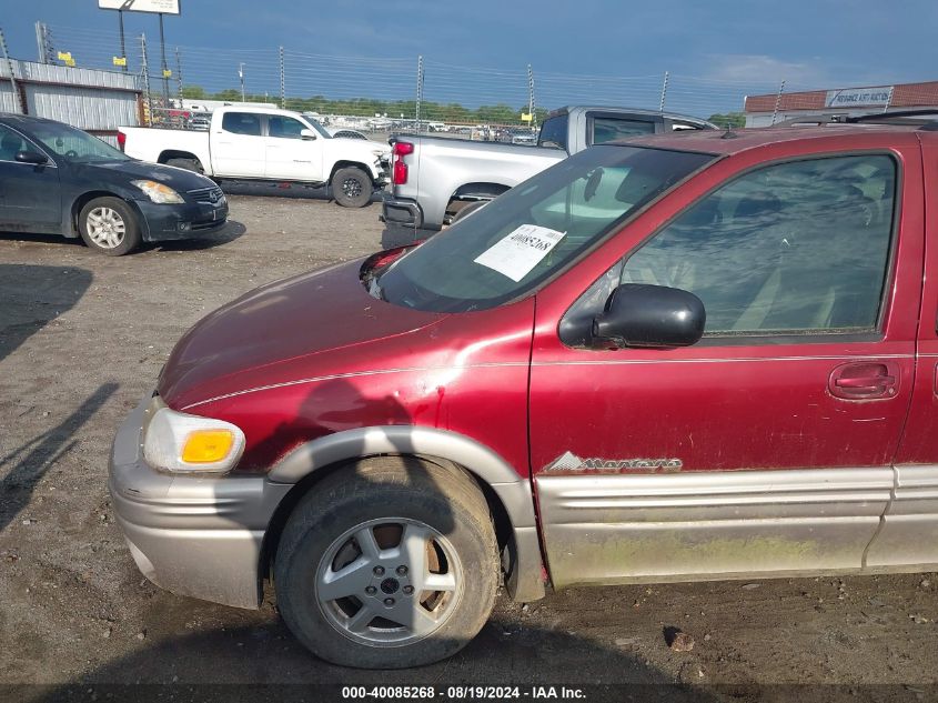 2002 Pontiac Montana T16 W/1Sx Pkg. VIN: 1GMDV03E52D151286 Lot: 40085268