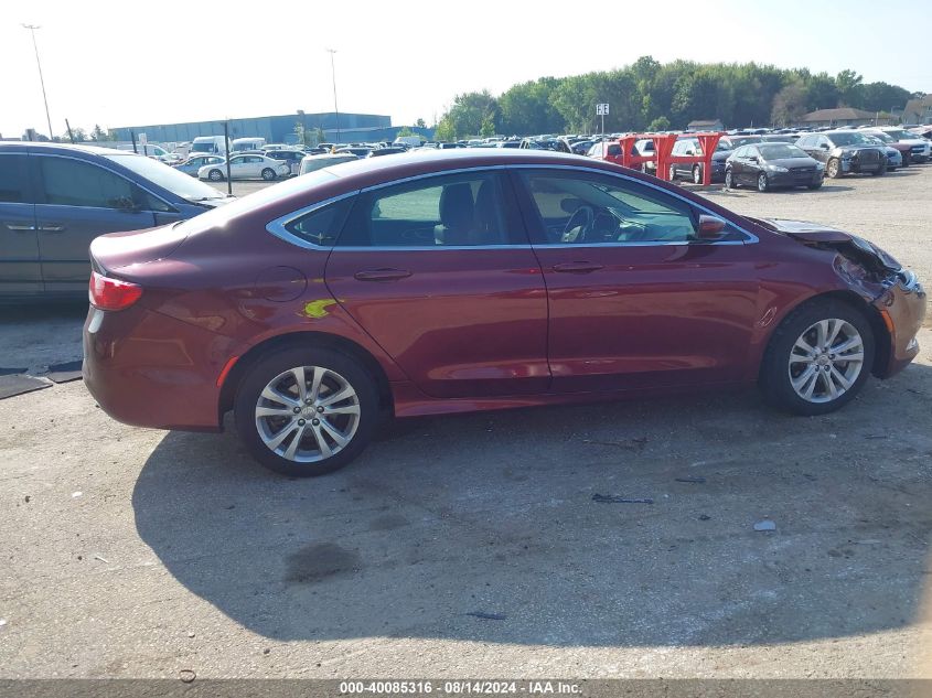 2016 Chrysler 200 Limited VIN: 1C3CCCAB2GN156998 Lot: 40085316