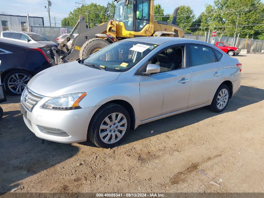 2014 Nissan Sentra S/Sv/Sr/Sl VIN: 3N1AB7APXEY310613 Lot: 40085341