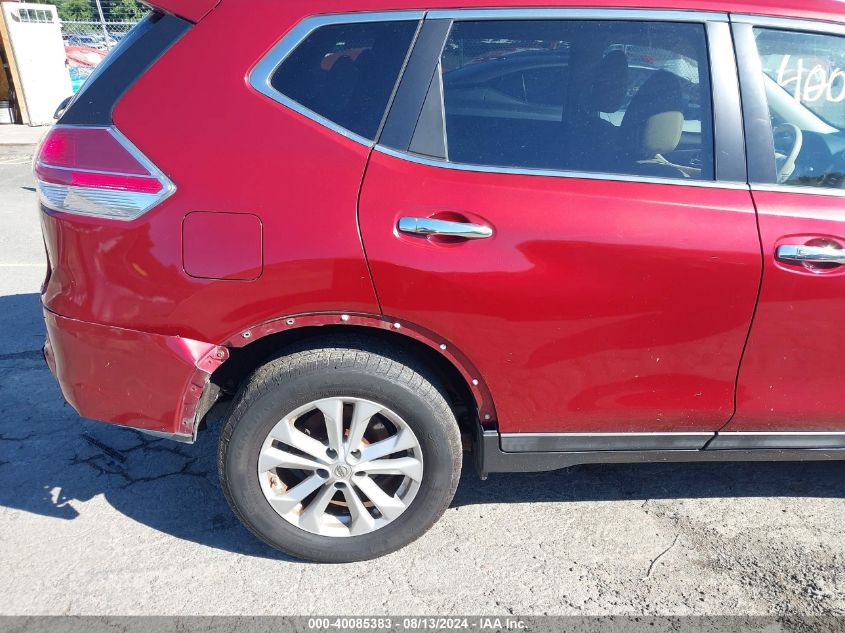 2014 Nissan Rogue Sv VIN: 5N1AT2MV6EC854344 Lot: 40085383