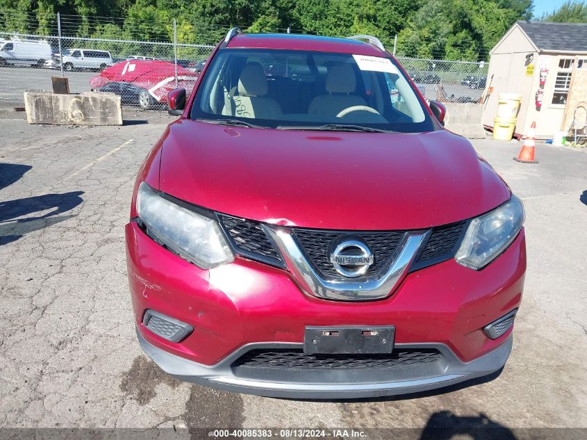 2014 Nissan Rogue Sv VIN: 5N1AT2MV6EC854344 Lot: 40085383