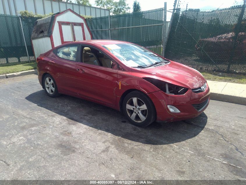 2013 Hyundai Elantra Gls VIN: 5NPDH4AE3DH206045 Lot: 40085397