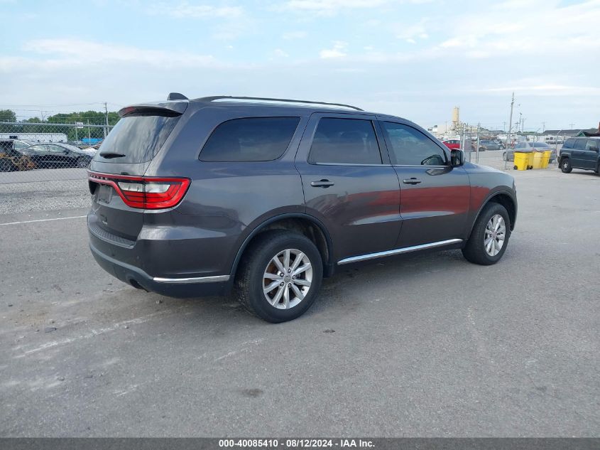 2015 Dodge Durango Sxt VIN: 1C4RDJAG2FC114392 Lot: 40085410