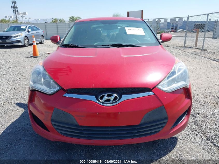 2013 Hyundai Veloster Base W/Gray VIN: KMHTC6AD0DU103454 Lot: 40085419