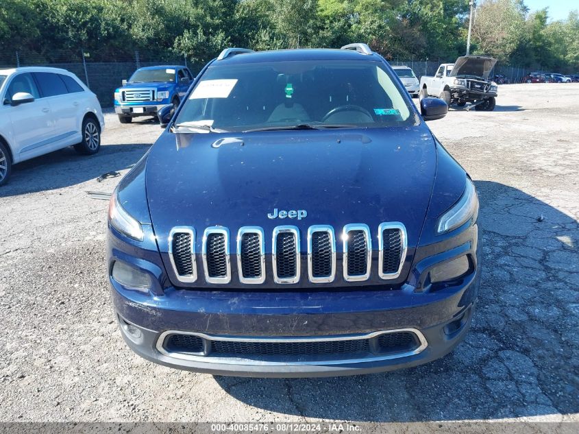 2015 Jeep Cherokee Limited VIN: 1C4PJMDB3FW772951 Lot: 40085476