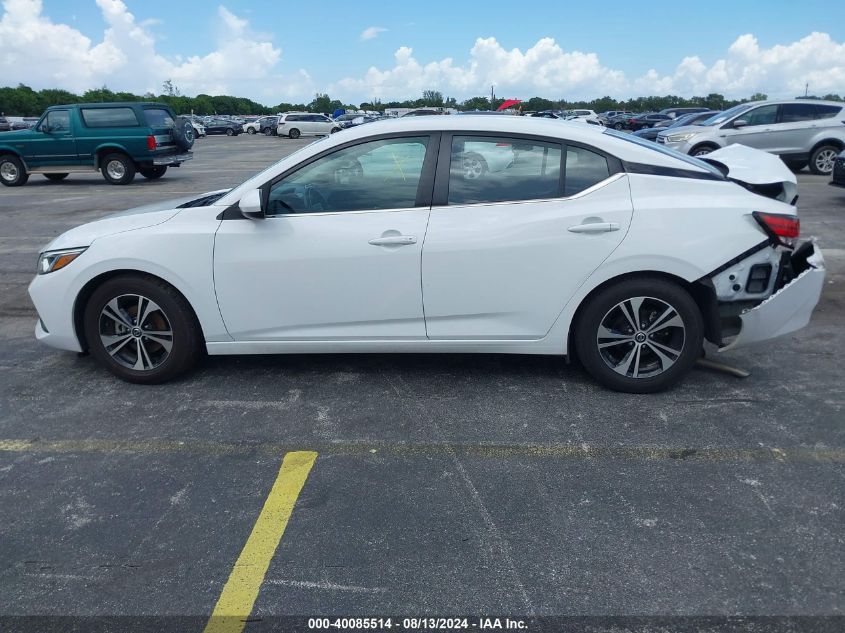 2021 Nissan Sentra Sv VIN: 3N1AB8CV3MY283335 Lot: 40085514