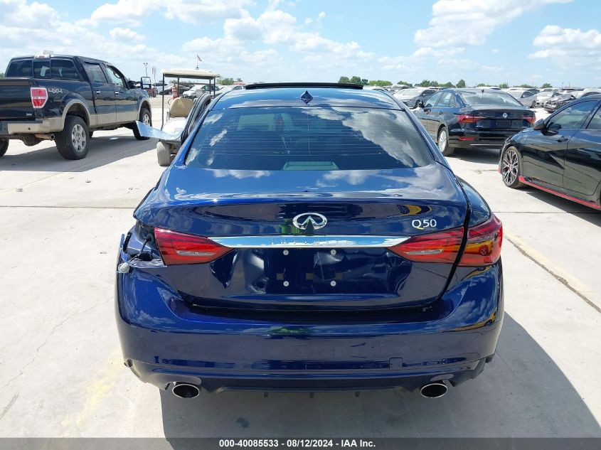 2021 Infiniti Q50 Luxe VIN: JN1EV7BP4MM704309 Lot: 40085533