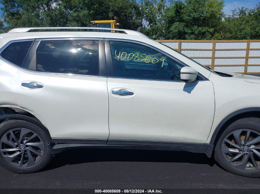 2016 Nissan Rogue Sl VIN: 5N1AT2MV7GC803650 Lot: 40085609