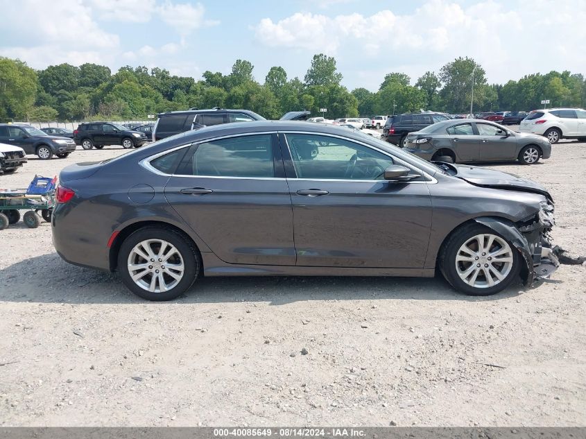 2016 Chrysler 200 Limited VIN: 1C3CCCAB9GN113890 Lot: 40085649