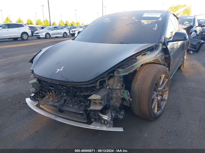 2022 Tesla Model 3 Long Range Dual Motor All-Wheel Drive VIN: 5YJ3E1EB9NF335409 Lot: 40085671