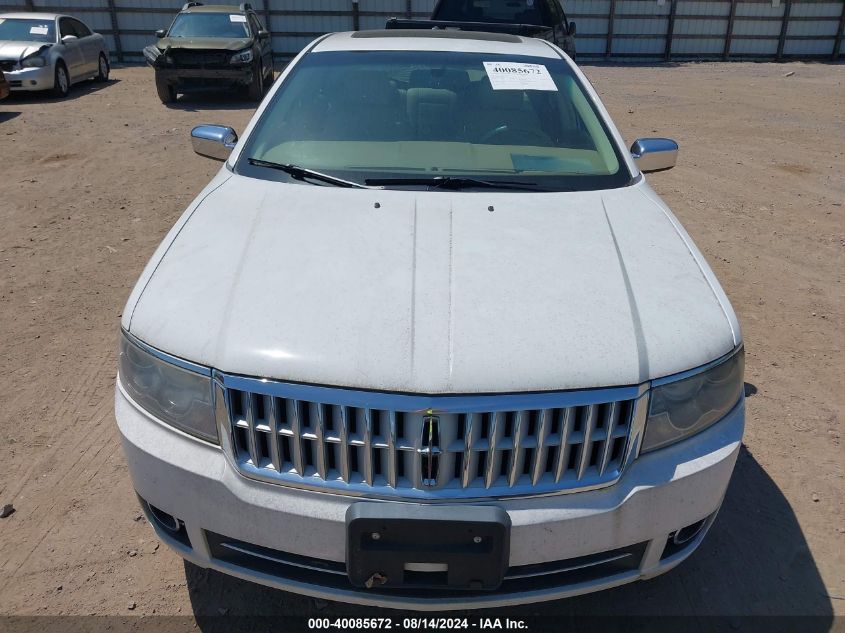 2007 Lincoln Mkz VIN: 3LNHM26T97R655512 Lot: 40085672