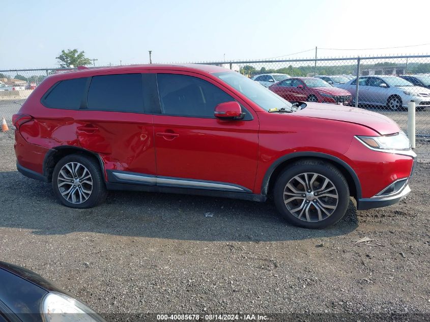 2017 Mitsubishi Outlander Se/Sel VIN: JA4AZ3A34HZ038160 Lot: 40085678