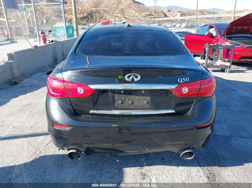 2014 Infiniti Q50 Premium VIN: JN1BV7AP4EM688327 Lot: 40085681