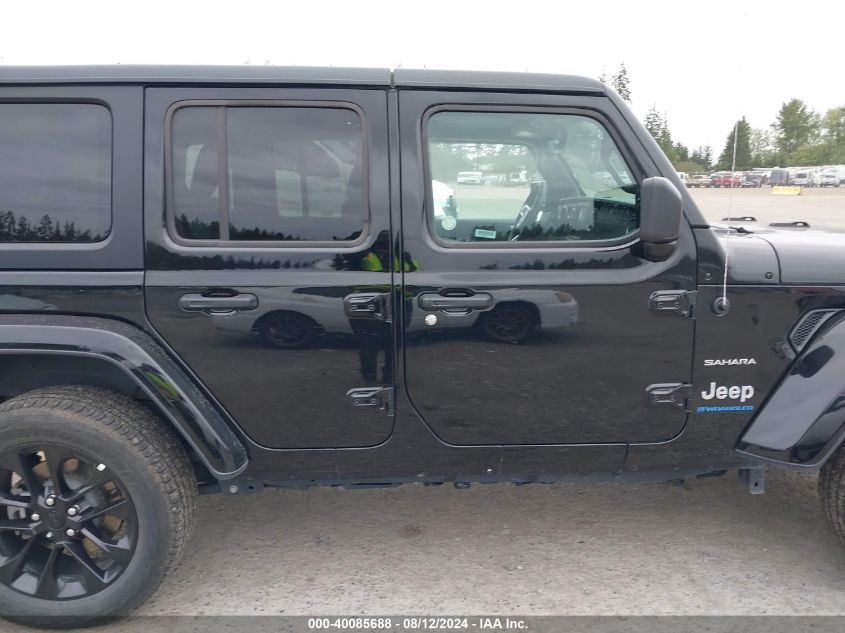 2023 Jeep Wrangler 4Xe Sahara 4X4 VIN: 1C4JJXP62PW699076 Lot: 40085688