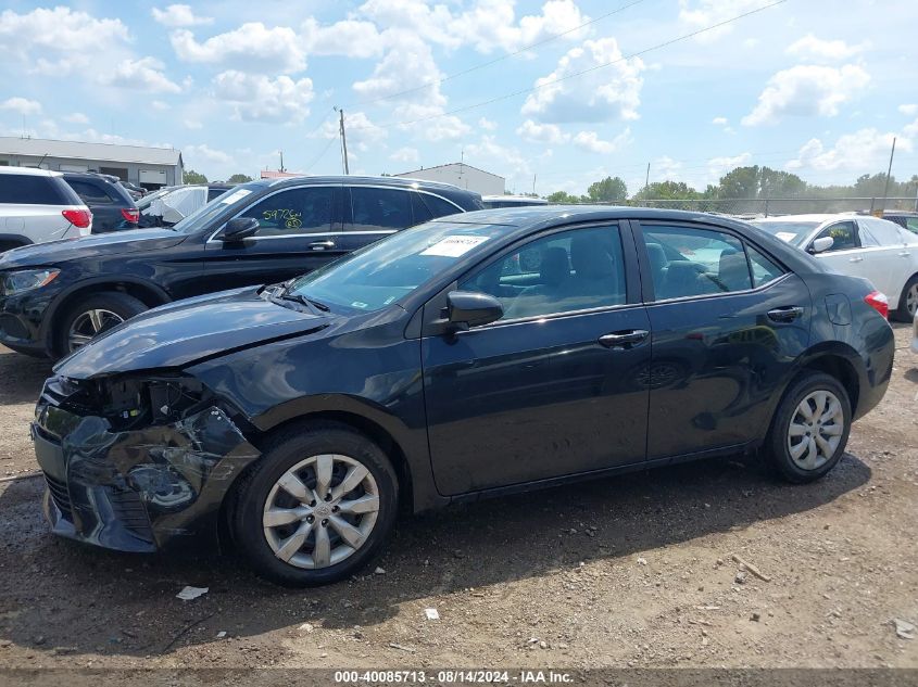 2014 Toyota Corolla Le VIN: 2T1BURHEXEC126980 Lot: 40085713