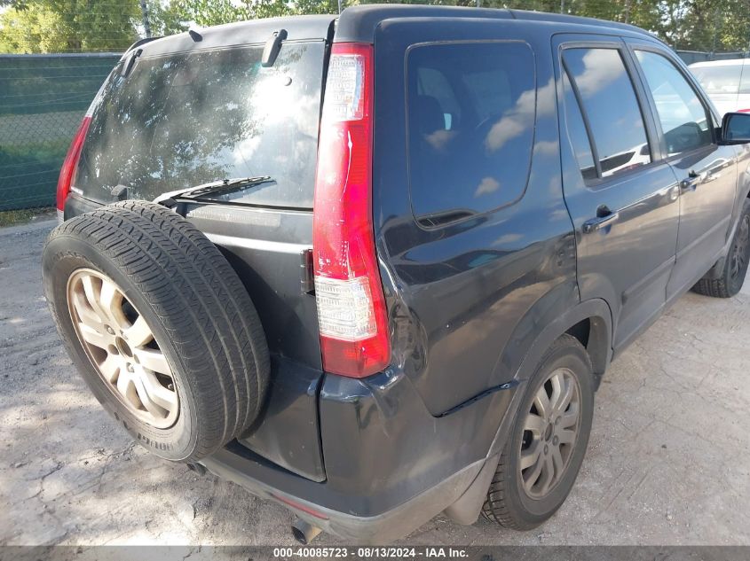 2006 Honda Cr-V Se/Ex VIN: JHLRD78936C001676 Lot: 40085723