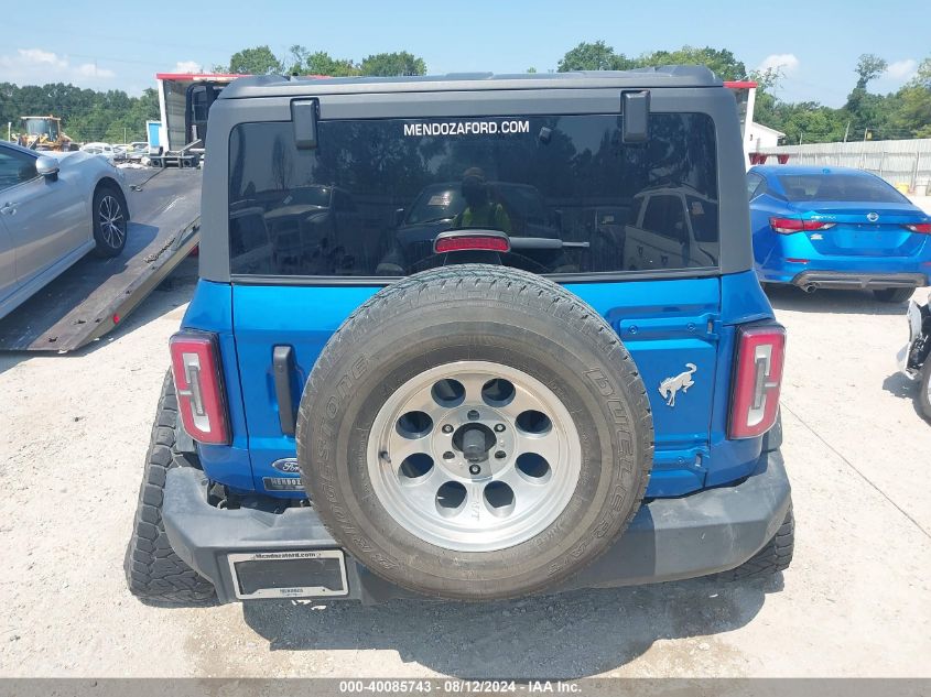 2021 Ford Bronco Big Bend/Black Diamond/Outer Banks VIN: 1FMDE5AP1MLA65452 Lot: 40085743