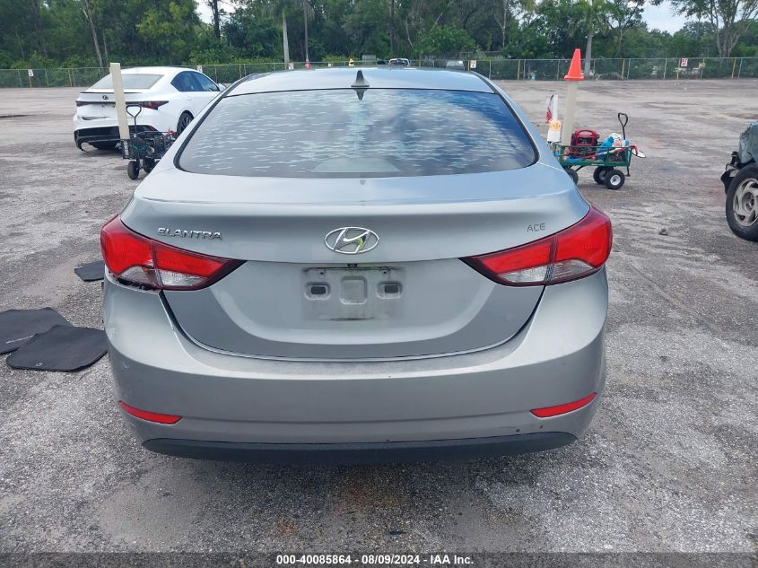 2016 Hyundai Elantra Limited/Se/Value Edition VIN: KMHDH4AE3GU476821 Lot: 40085864