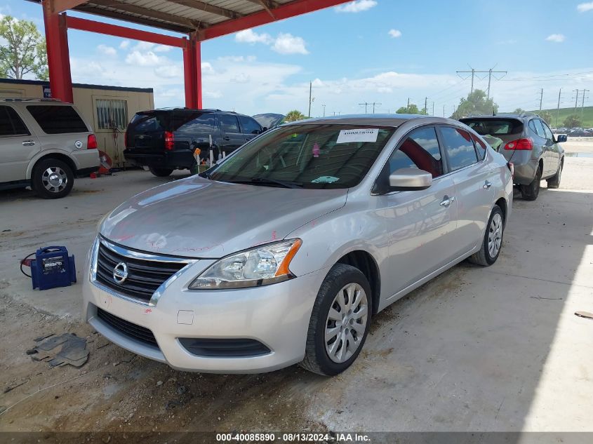 2015 Nissan Sentra Fe+ S/S/Sl/Sr/Sv VIN: 3N1AB7AP3FL639944 Lot: 40085890