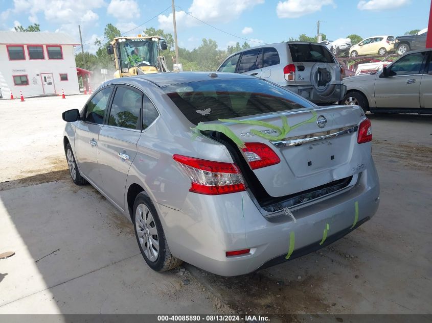 2015 Nissan Sentra Fe+ S/S/Sl/Sr/Sv VIN: 3N1AB7AP3FL639944 Lot: 40085890